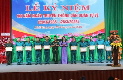 kỷ niệm 90 năm Ngày Truyền thống Dân quân tự vệ (28/3/1935-28/3/2025).