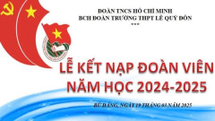 LỄ KẾT NẠP ĐOÀN VIÊN NĂM HỌC 2024-2025