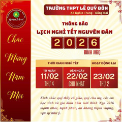 Lịch nghỉ tết nguyên đán