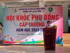 TRƯỜNG THPT LÊ QUÝ ĐÔN: TỔNG KẾT HỘI KHỎE PHÙ ĐỔNG CẤP TRƯỜNG NĂM HỌC 2023 – 2024