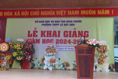 Trường THPT Lê Quý Đôn: Tổ chức  Thành công lễ khai giảng năm học 2024 – 2025